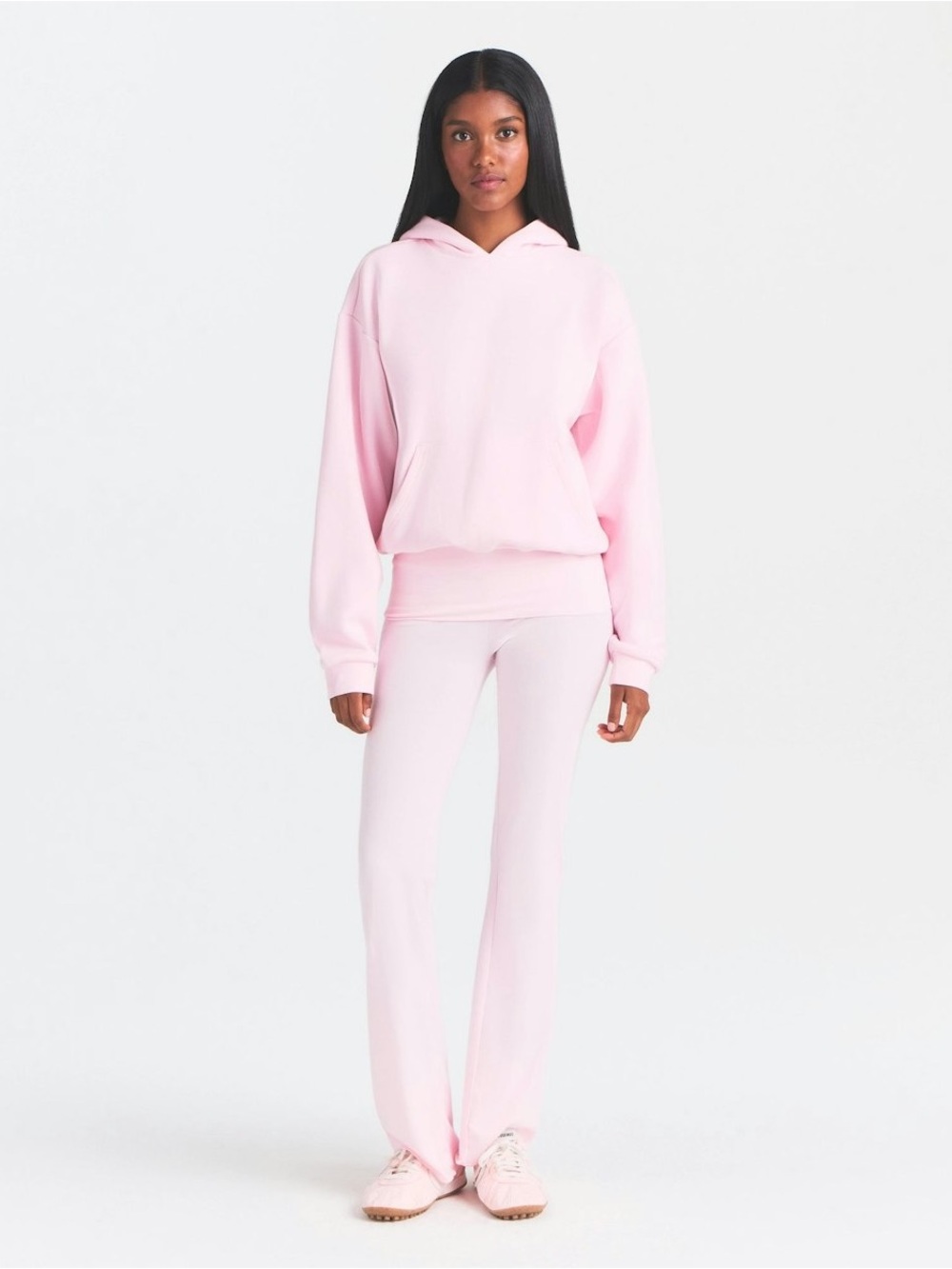 SKIMS Cotton Fleece Classic Hoodie S Pink